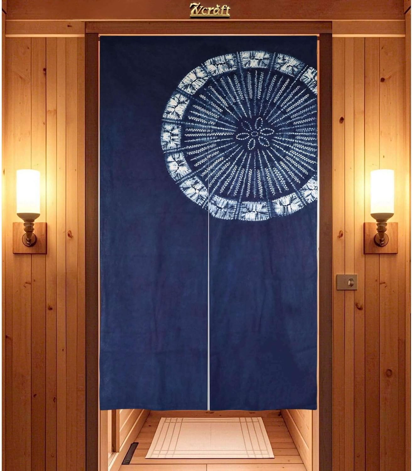 Shibori Tie Dye - Hand Dyed Japanese Curtain/Shibori Tie-Dye Cotton