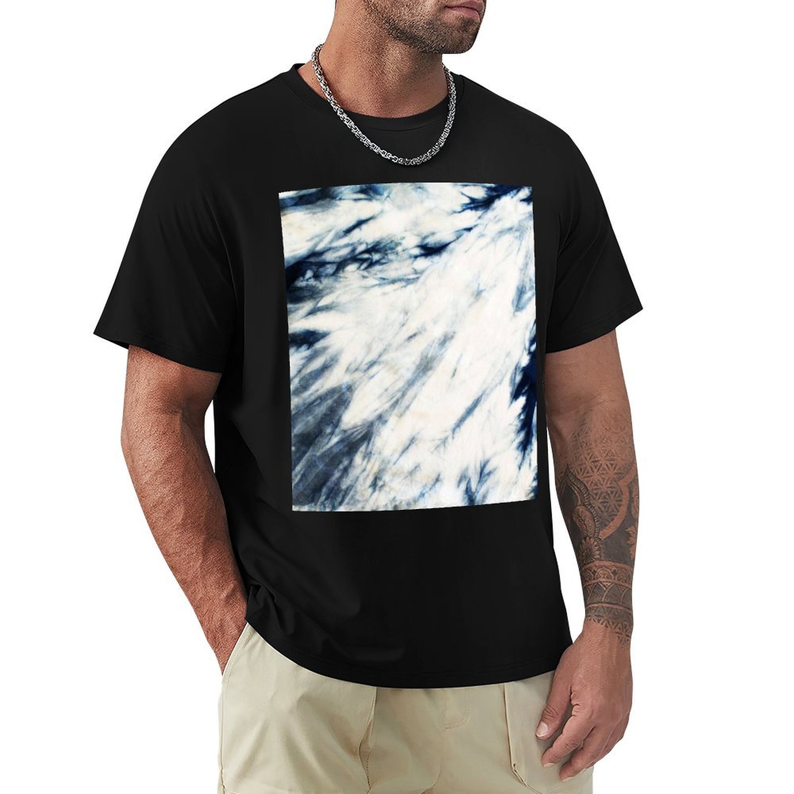 Shibori Tie Dye - Shibori Indigo Marble Tie Dye T-Shirt