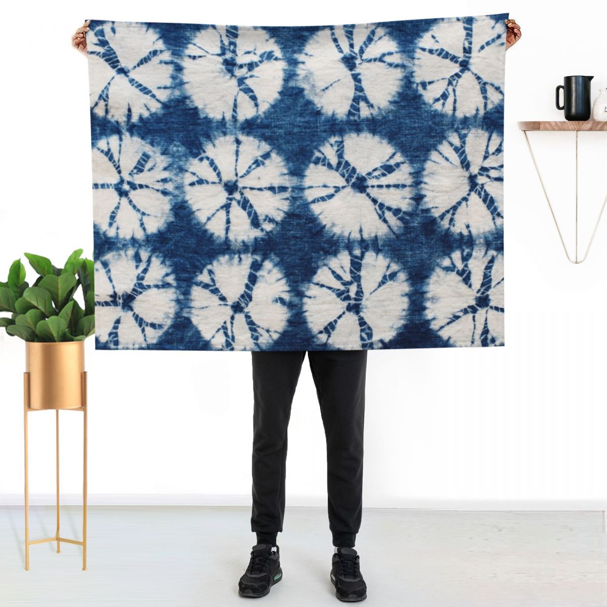 Shibori Circles, Indigo, Tie D - огляд і ціна Shibori Tie Dye