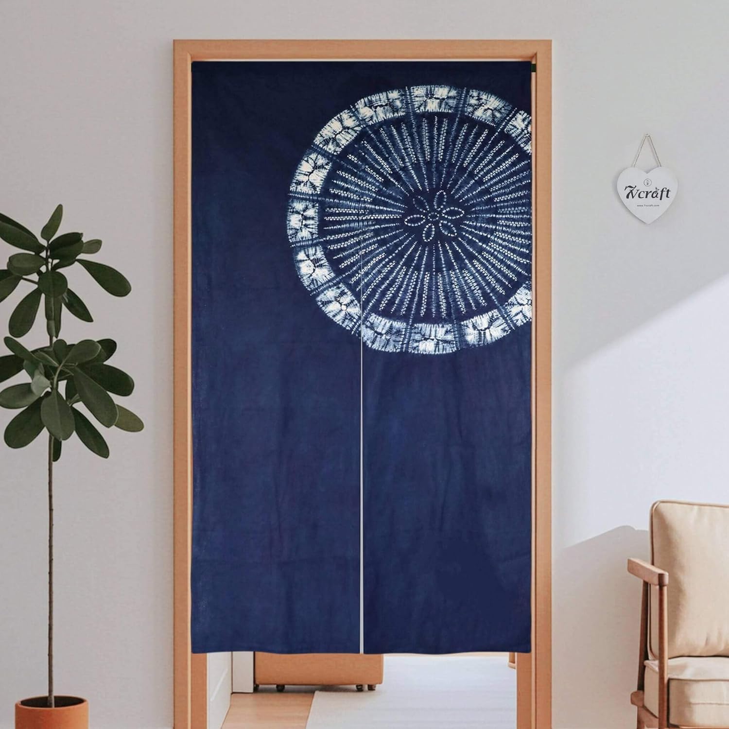 Hand Dyed Japanese  Curtain/Sh - огляд і ціна Shibori Tie Dye