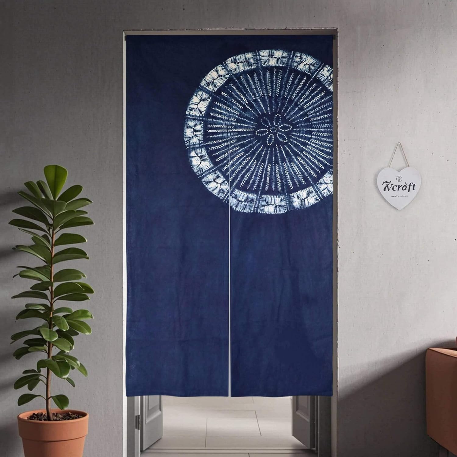 Hand Dyed Japanese  Curtain/Sh - огляд і ціна Shibori Tie Dye