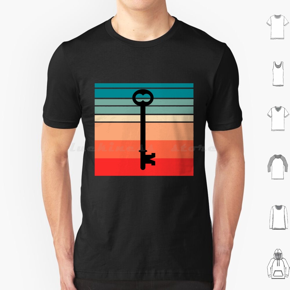 Retro Key T Shirt 6xl Cotton C - огляд і ціна Shibori Tie Dye